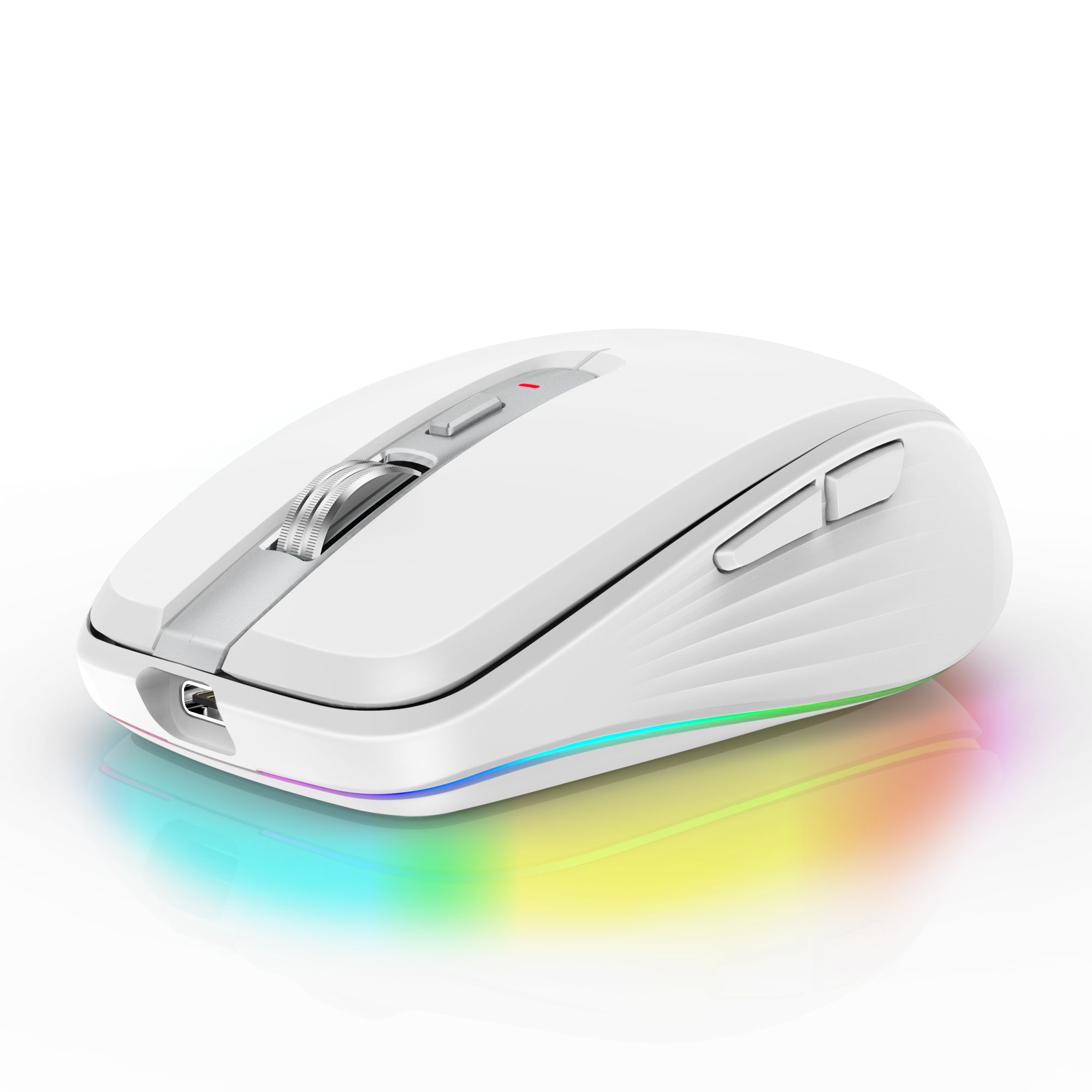 Мышка аккумуляторная FM FIT-3 USB+Bluetooth с RGB-подсветкой