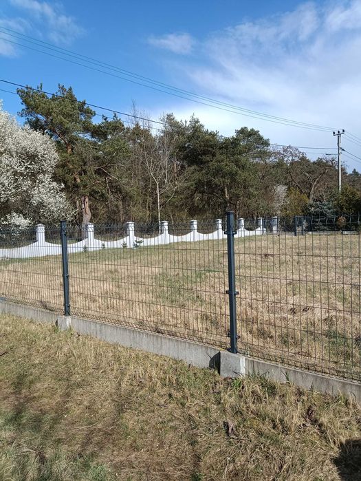 Działka budowlana ogrodzona