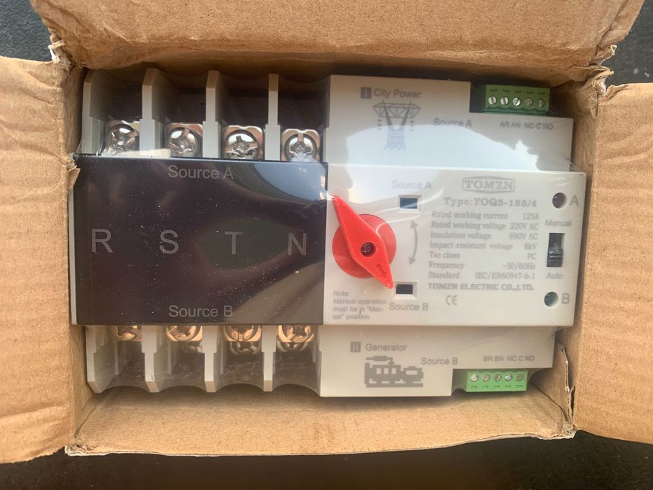 В наявності! АВР 63-100-125А 2п3п4п Автомат введення резерву TomznGeya