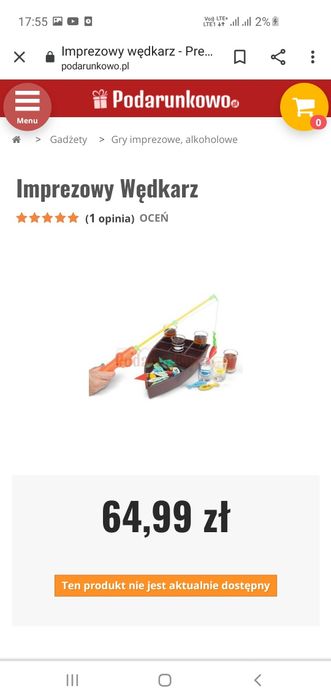 Imprezowy wędkarz Alkorybki - prezent dla wędkarza