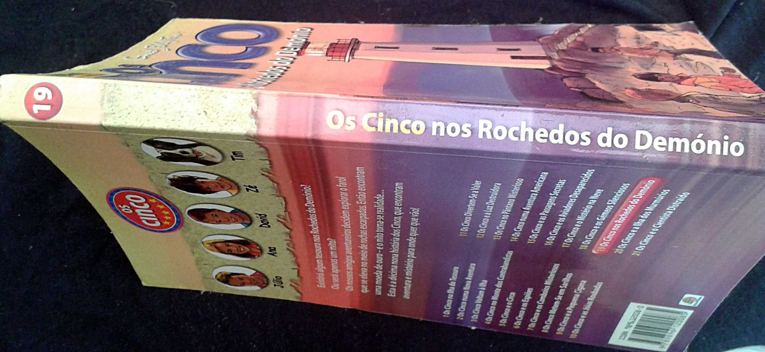 Enid Blyton. Os Cinco nos Rochedos do Demónio. Inclui portes