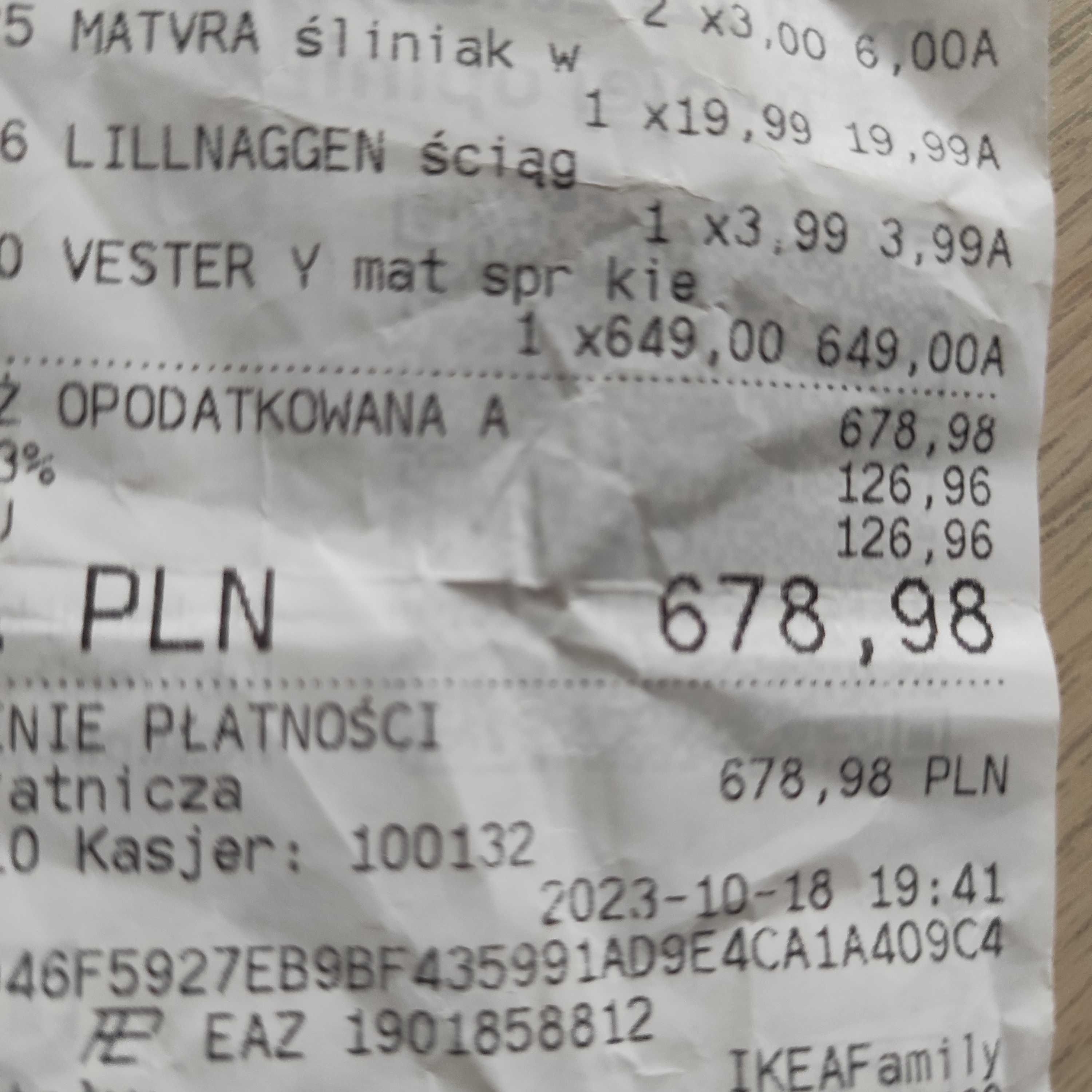 Materac Ikea NOWY sprężyny kieszeniowe