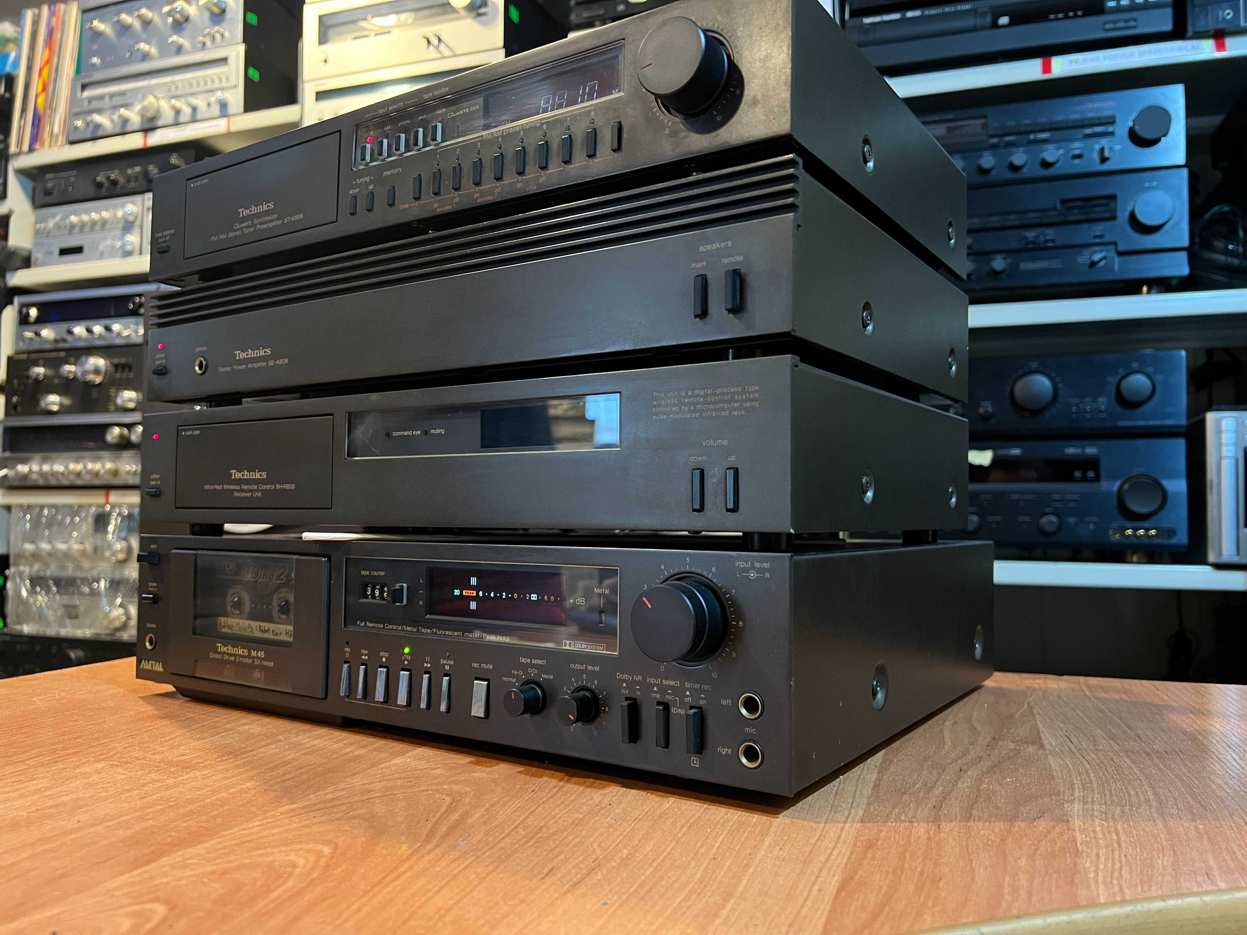 Wieża Technics SE-A808, ST-K808, SH-R808, RS-M45, Audio Room