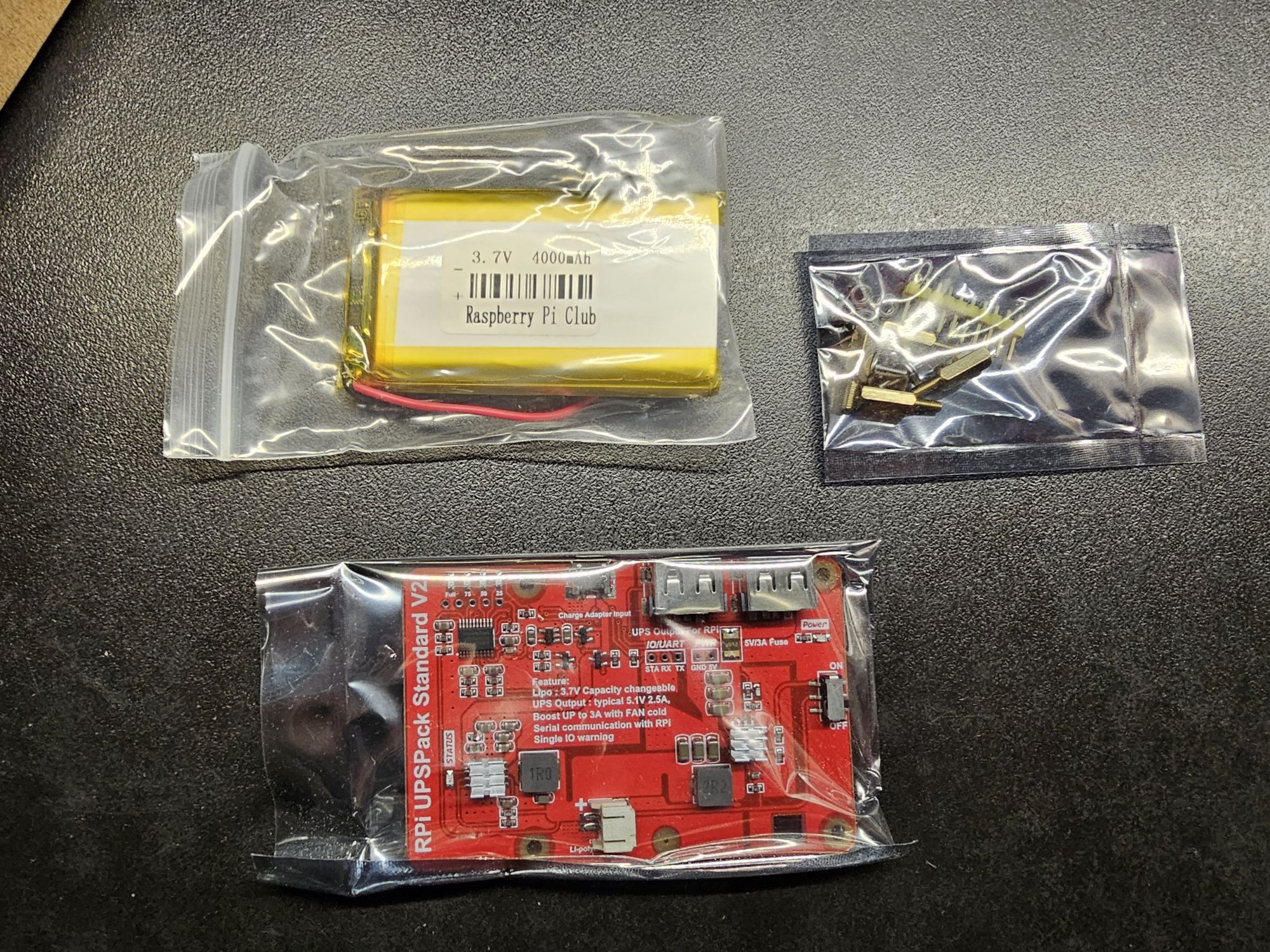 Raspberry pi UPS pack standard v2, podtrzymanie zasilania do rpi