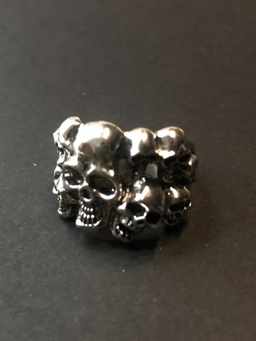 Pierscionek #czaszki gotycki 20mm