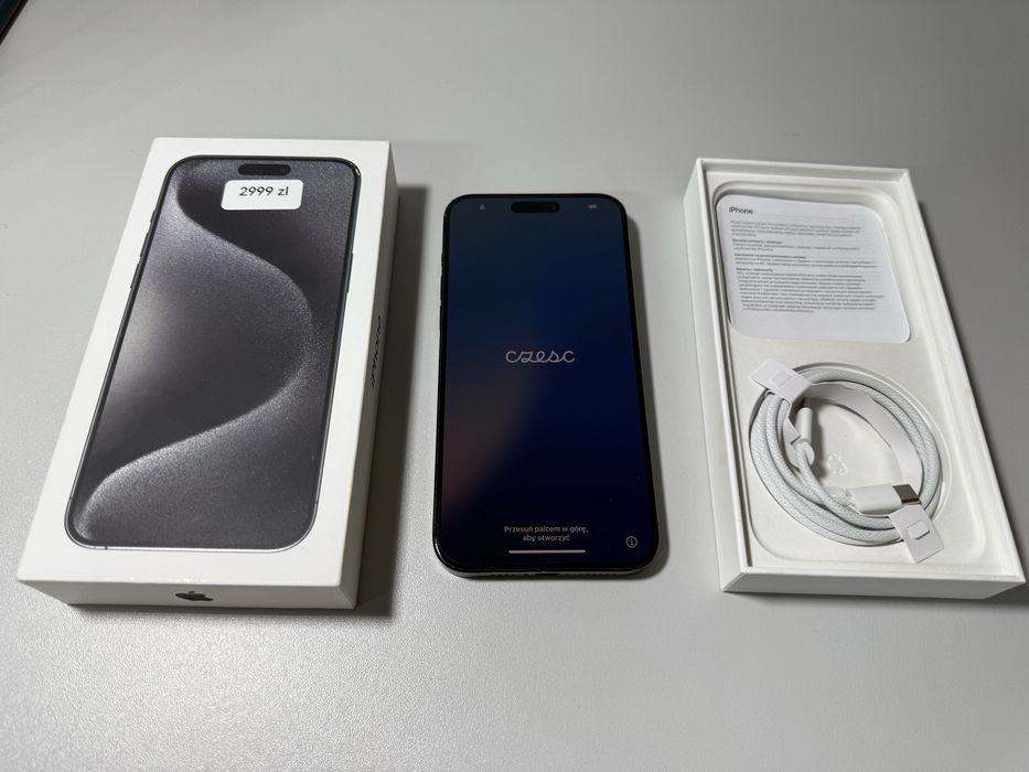 iPhone 15 pro Max 256 GB / Czarny/ 92% bateria/ Wrocław sklep