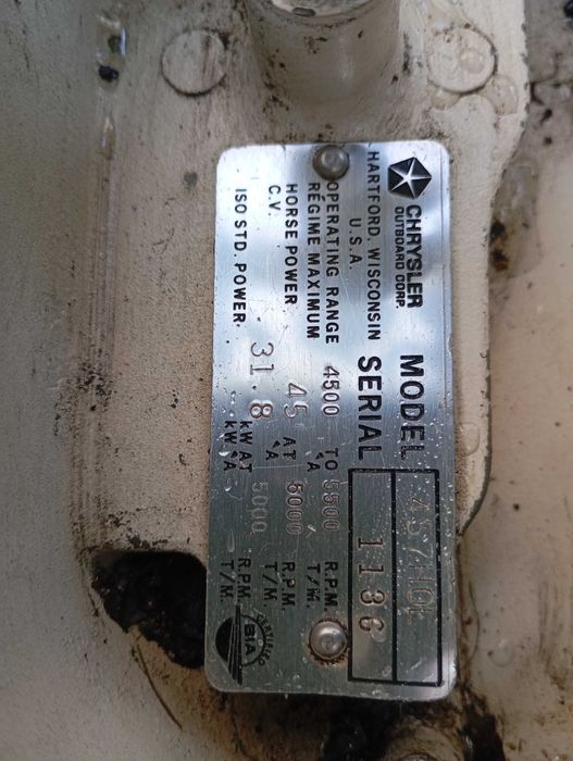 Лодочний мотор Chrysler 45