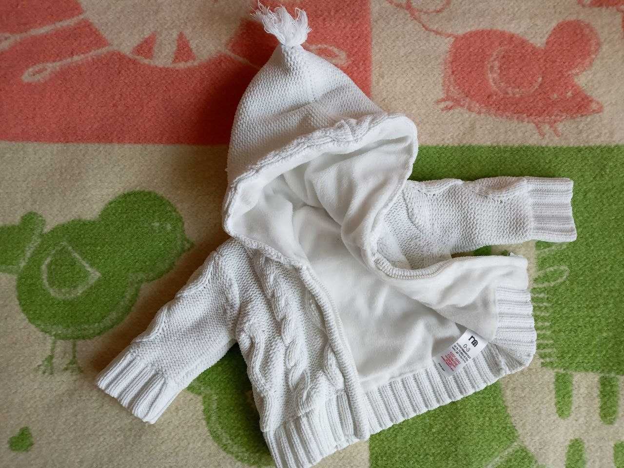 Вязаная курточка кофта для новорожденных в'язана куртка