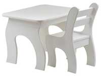 Stolik z krzesełkami dla dzieci biały WYSYŁKA GRATIS