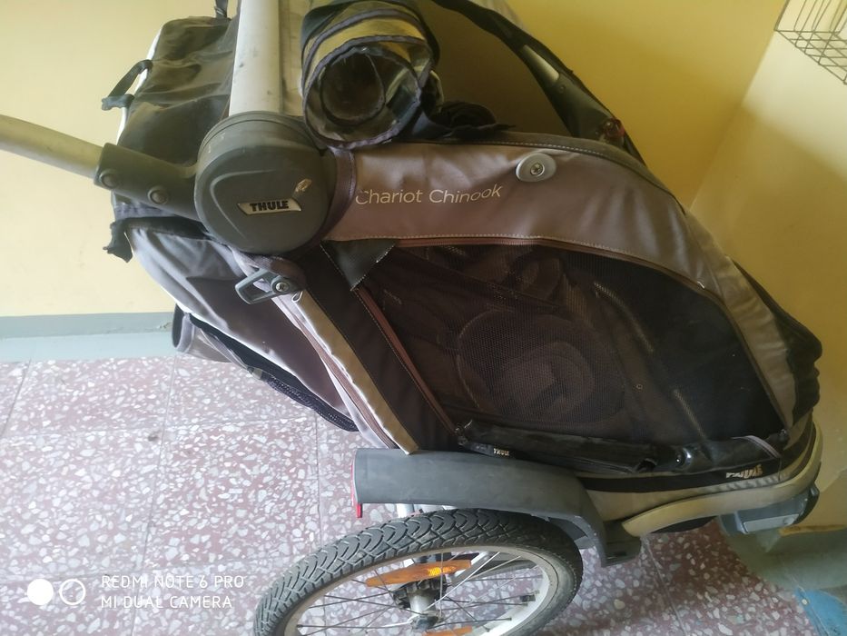Dwuosobowa przyczepa rowerowa Thule Chariot Chinook wózek do biegania