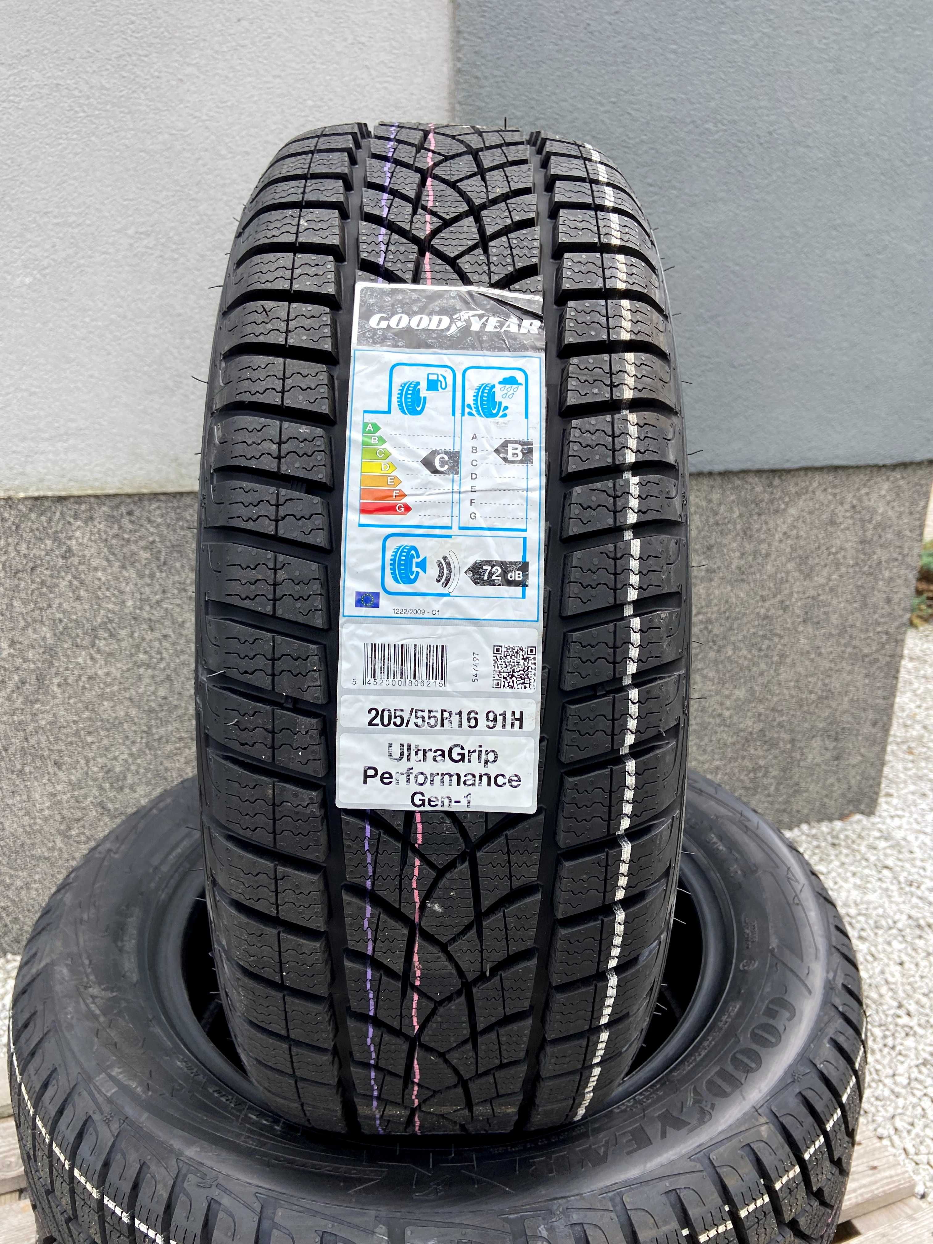 4x 205/55R16 Goodyear Ultra Grip Performance GEN-1 2020/21r