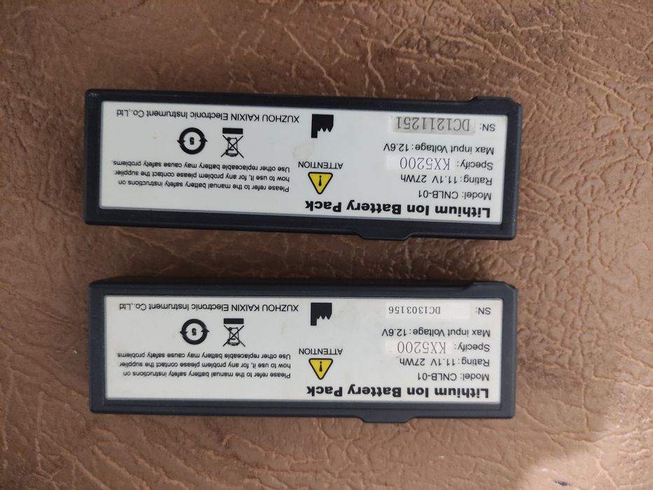 Акумуляторні батареї для ручного апарату УЗД.