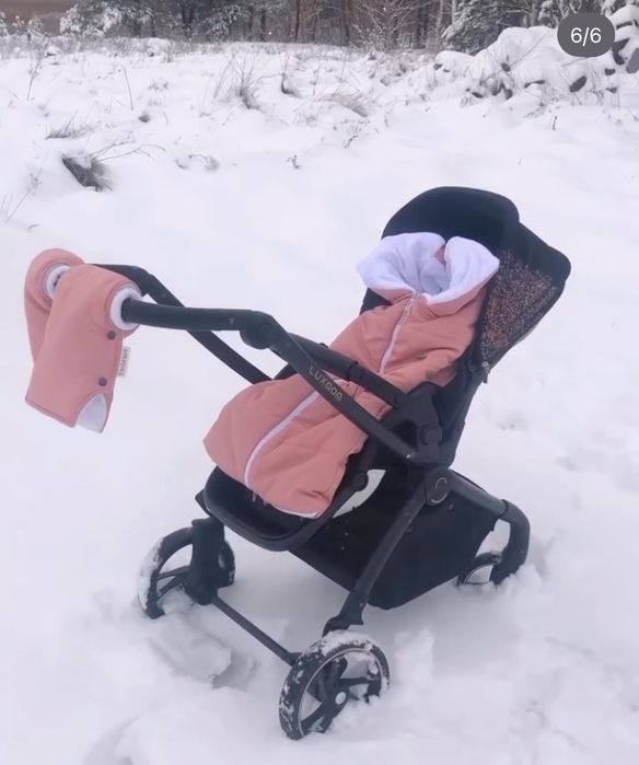 Дитячий конверт в коляску та авто крісло з муфтою