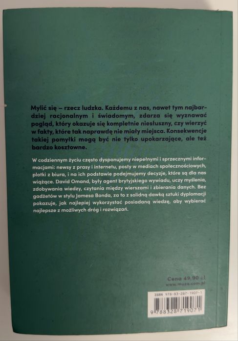 Jak nie dać się zmanipulować i okłamać David Omand