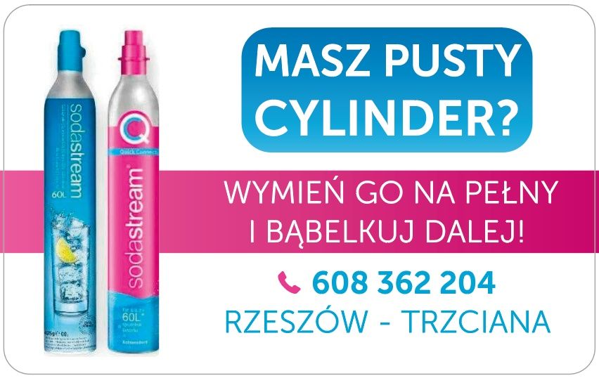 Sodastream wymiana, nabijanie butli CO2