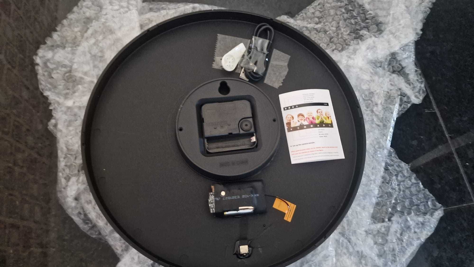 camera de video wi-fi HD oculta em relogio de parede telemovel APP p2p