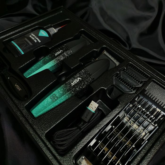 Набір для стрижки Vgr v 640 Green!Для барберів!