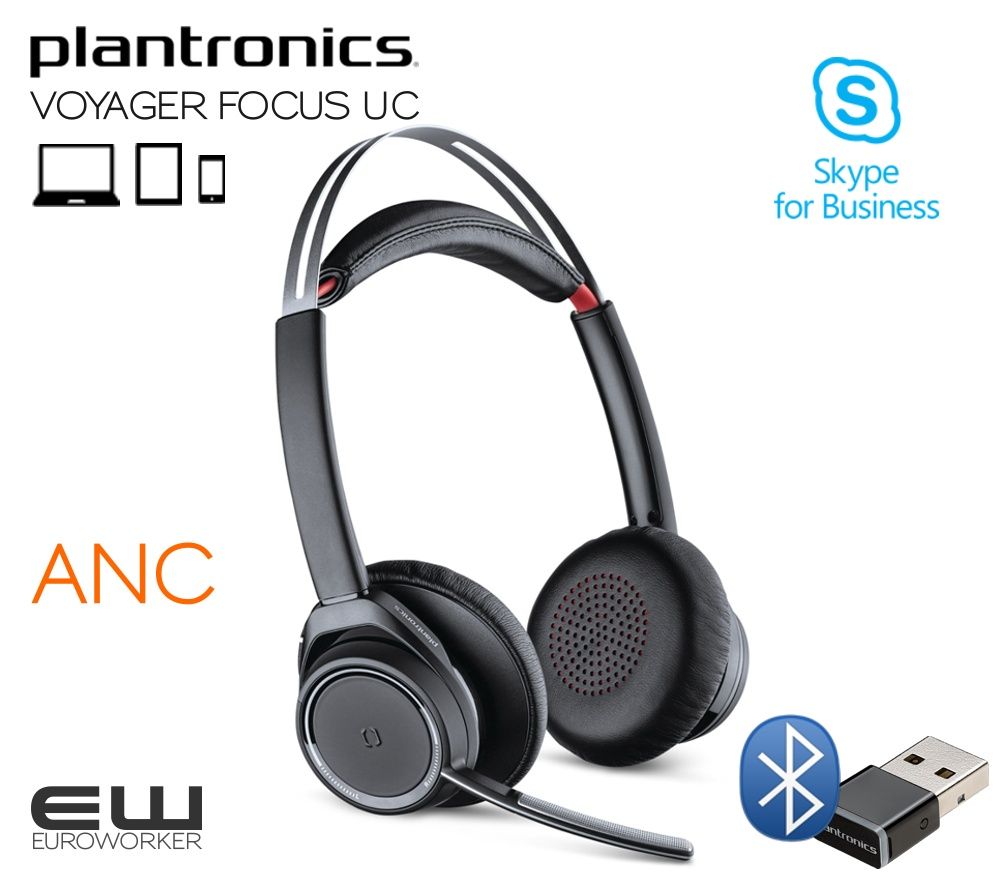 Słuchawki z mikrofonem Plantronics Voyager Focus UC BT B825-M