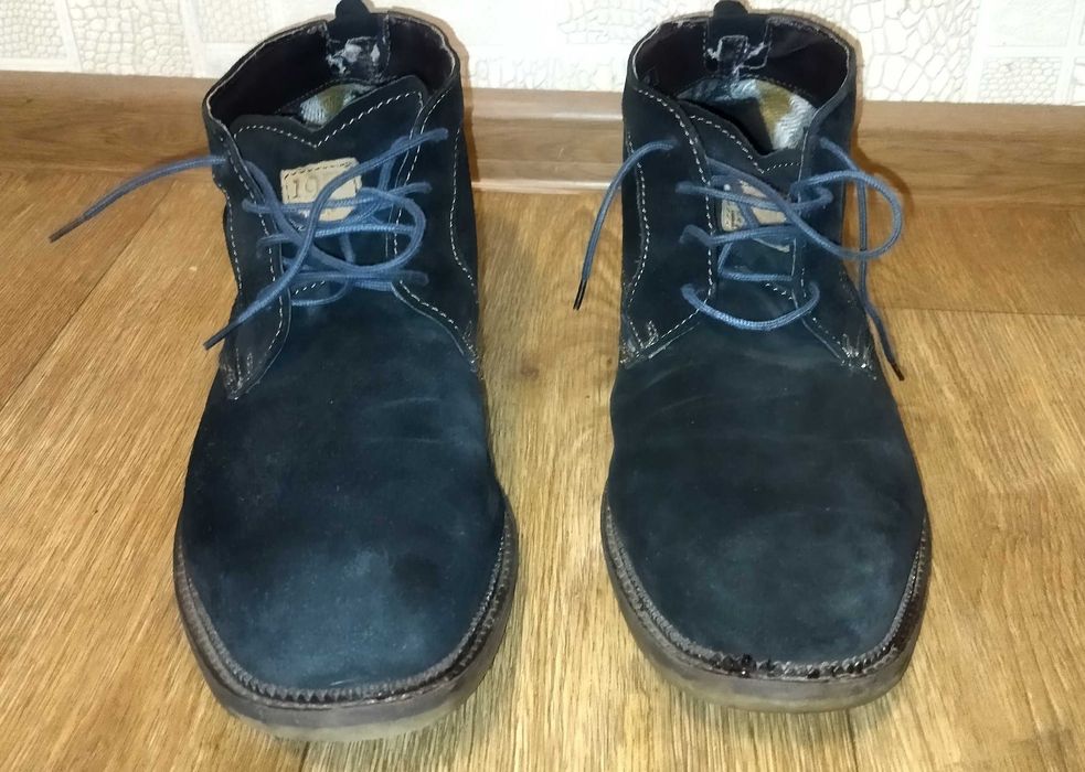 Мужские ботинки Bugatti 46 р (наш 45 р)  кожа + замш