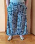 54 56 Spodnie letnie plażowe szerokie kolorowe wzory vintage retro
