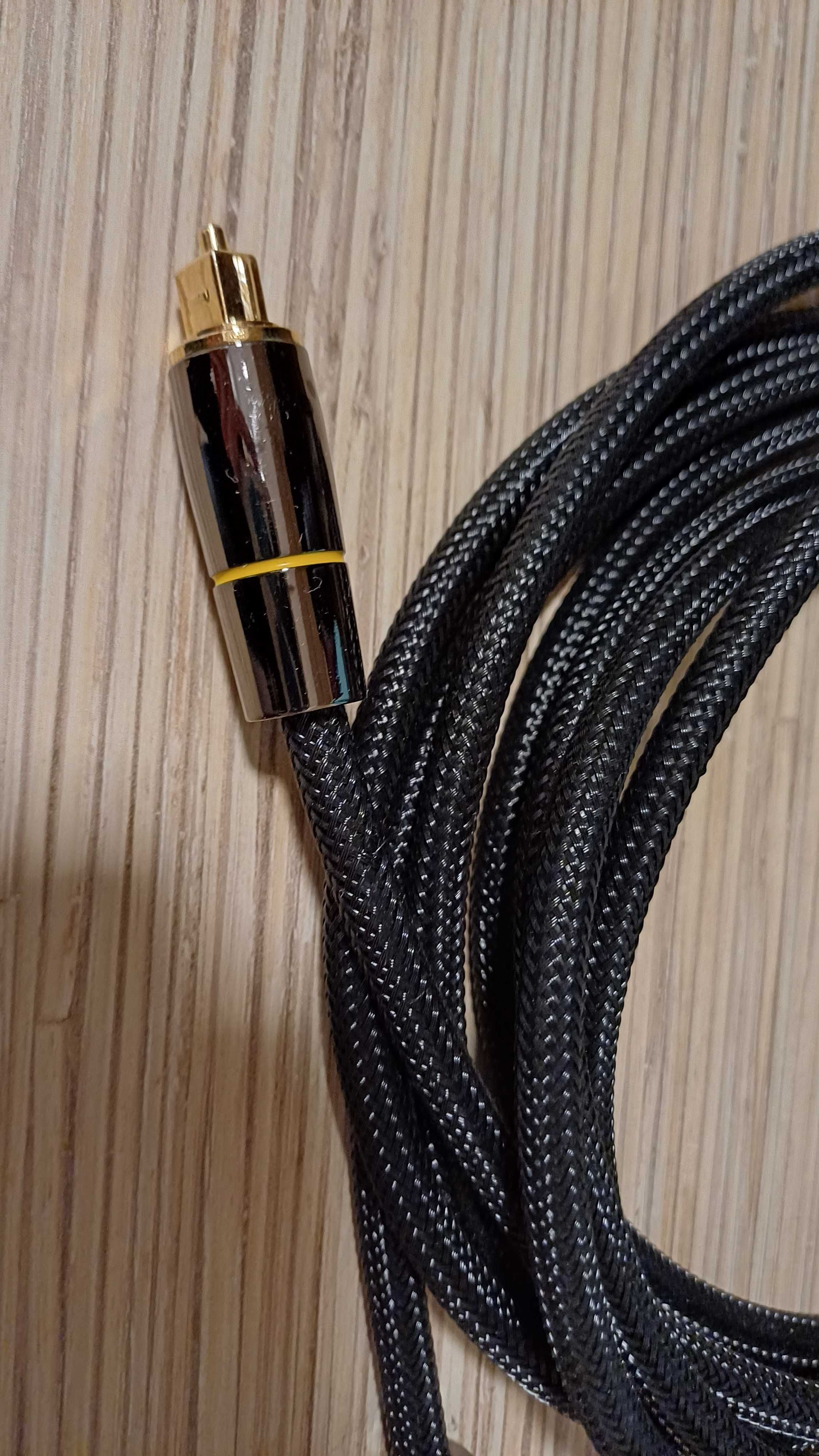 Kabel przewód Audio cyfrowy Coaxial Toslink Światłowód 3m 300 cm