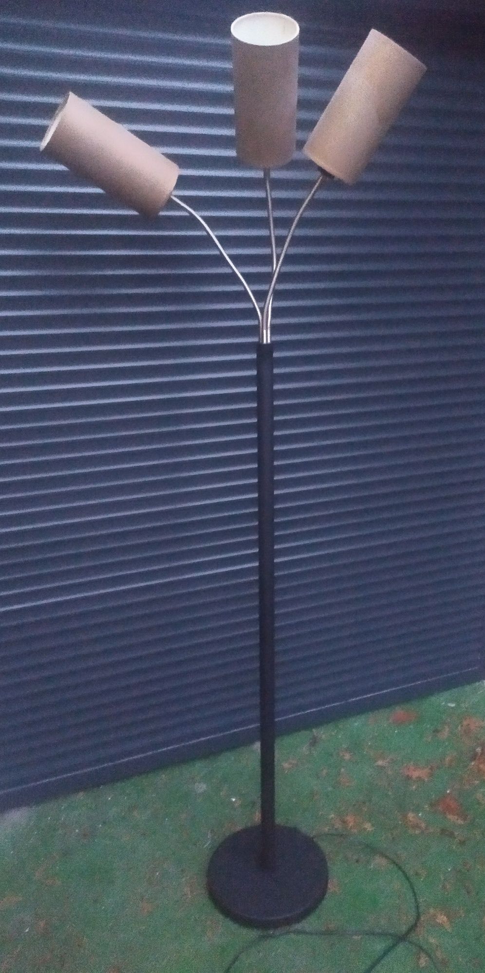 Lampa podłogowa stojąca wysoka 180 cm czarna - 3 ramiona