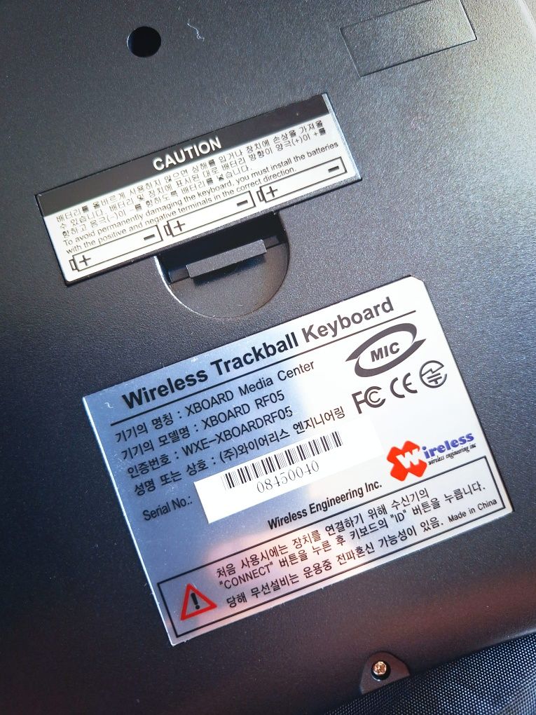 Bezprzewodowa Trackball Klawiatura