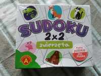 Gra edukacyjna dla młodszych dzieci Planszowa Sudoku temat Zwierzęta