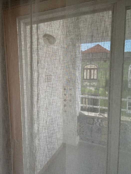 Cortinados Estilo Linho Bege Ilhós 220x280cm