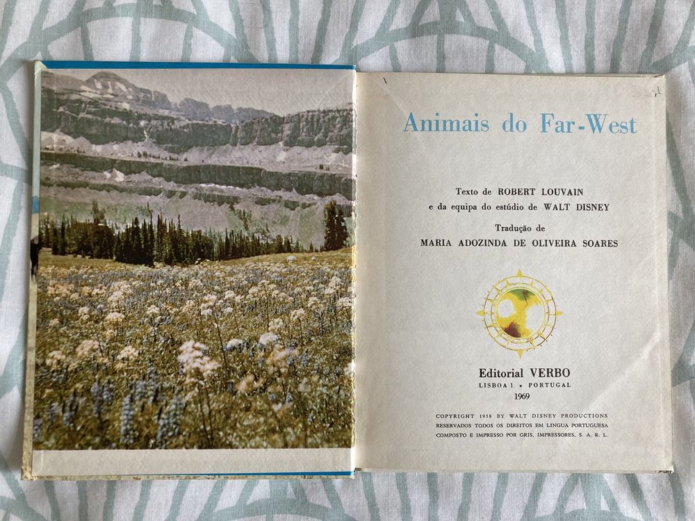 Livro Animais do Far-West (Vintage, Anos 60)