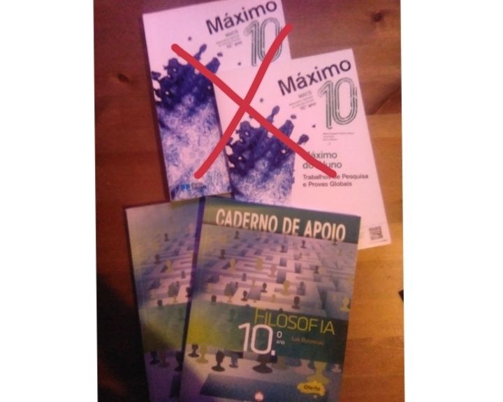 Manuais e cadernos 10° ano (Novos e usados)