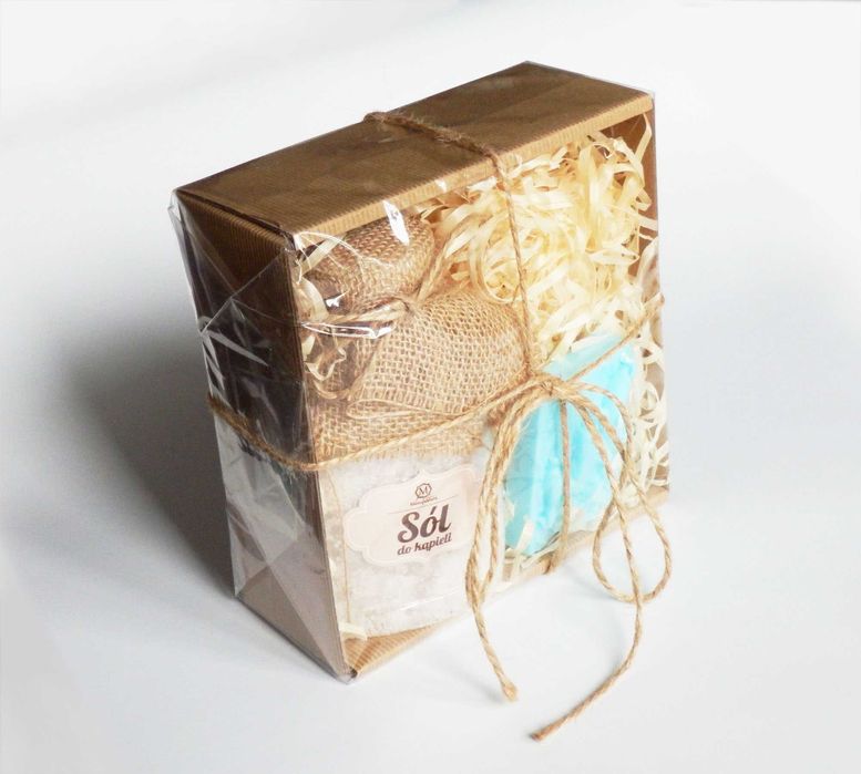 Naturalna sól do kąpieli mydełko PREZENT upominek zestaw prezentowy