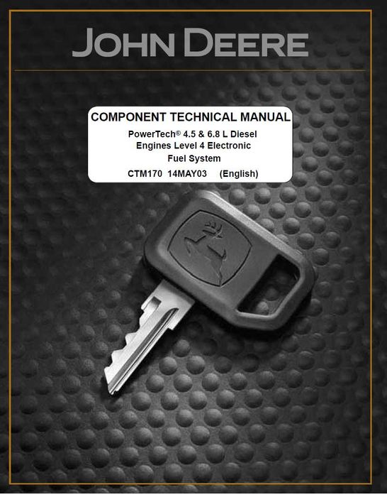 John Deere silnik PowerTech 4.5 ,6.8  pump instrukcja napraw CTM170