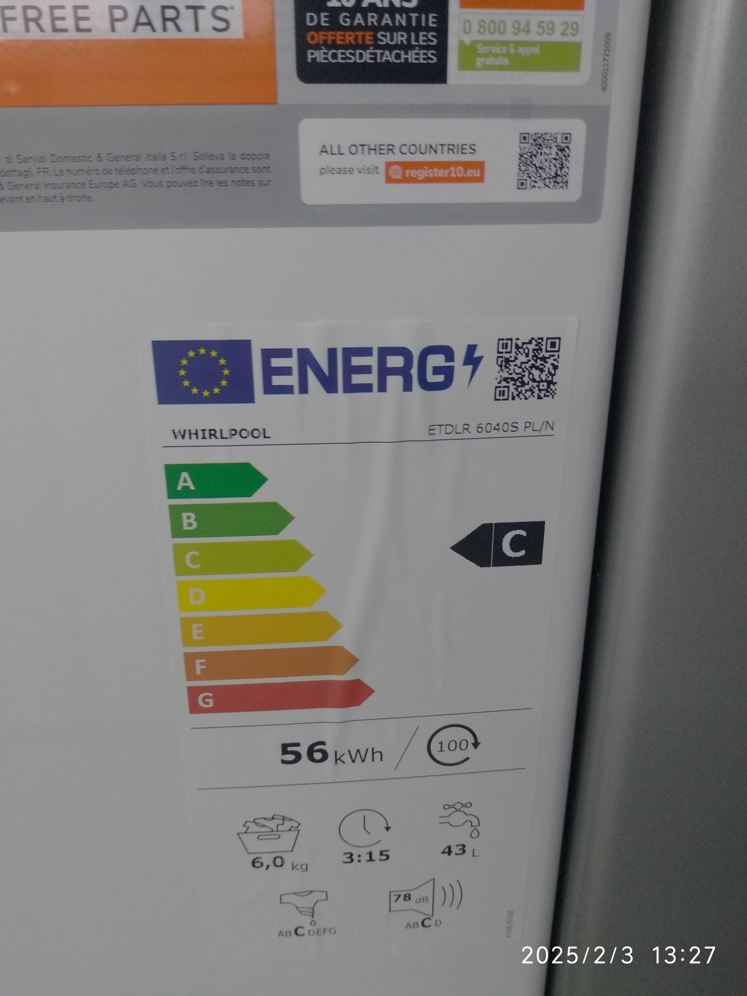 OUTLET Janki ul Wspólna 6 Pralka Whirlpool ETDLR 6040S PL/N