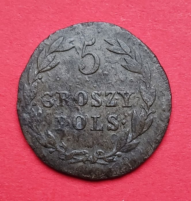 Moneta 5 groszy 1819 IB. Królestwo Kongresowe