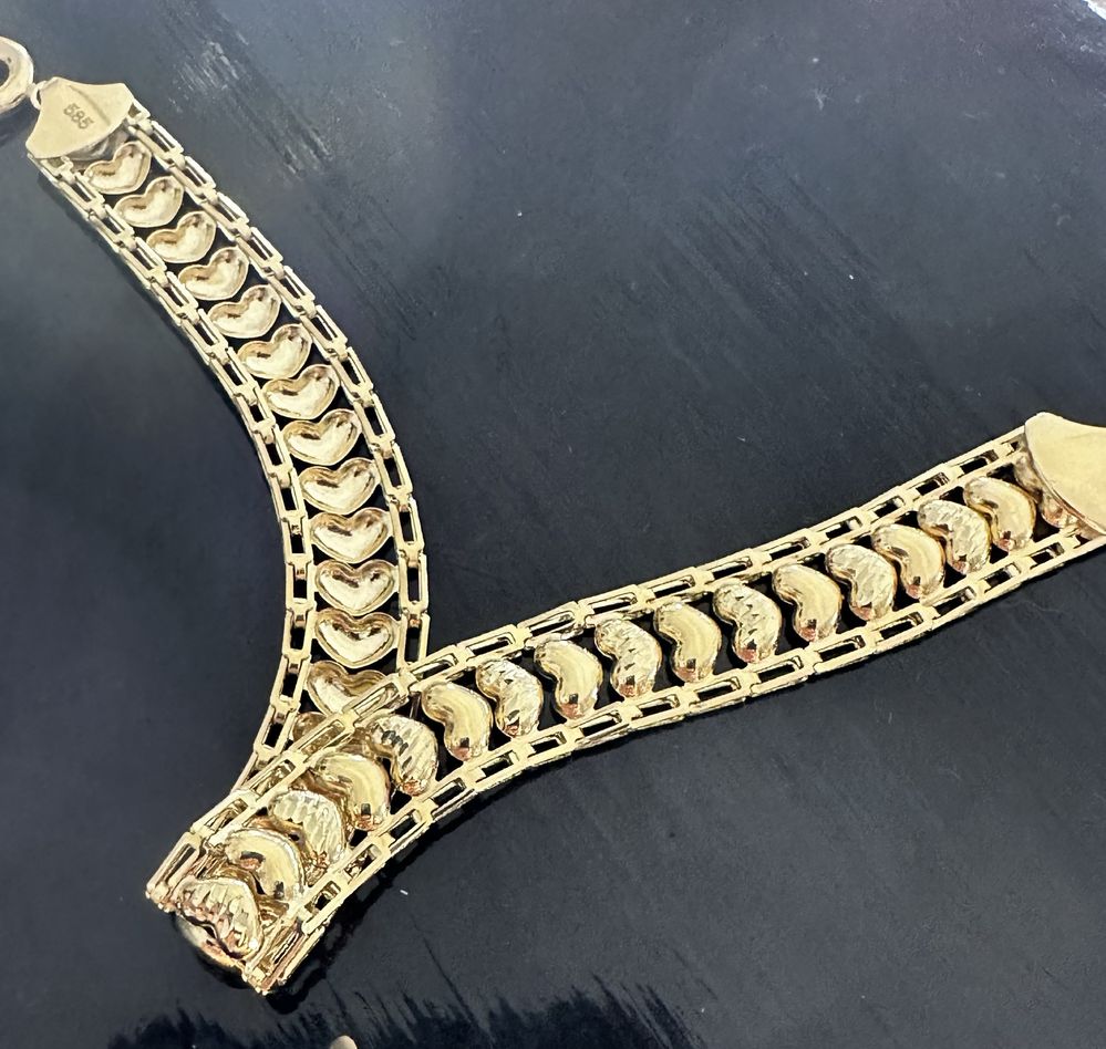 Złota bransoletka 14k