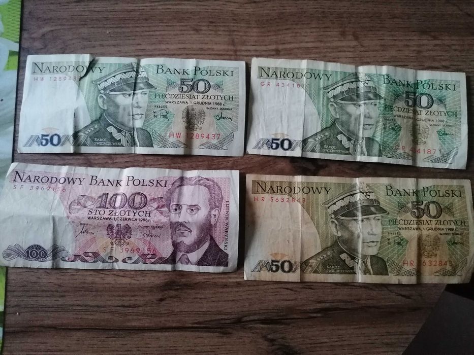 Banknoty PRL  1986 i 1988
