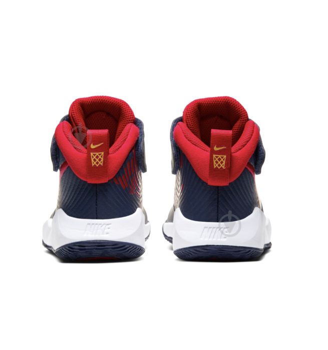 Дитячі кросівки хайтопи на липучці nike на хлопчика, темно-сині 30р