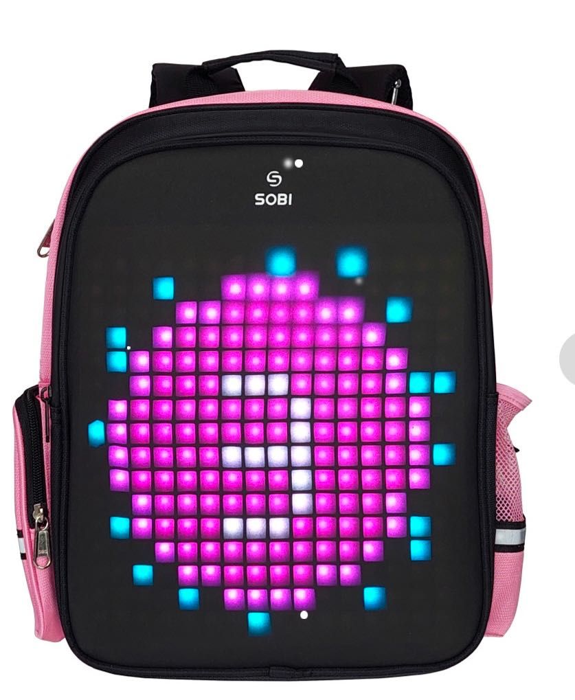 Рюкзак Sobi Pixel Kids  Pink с LED экраном