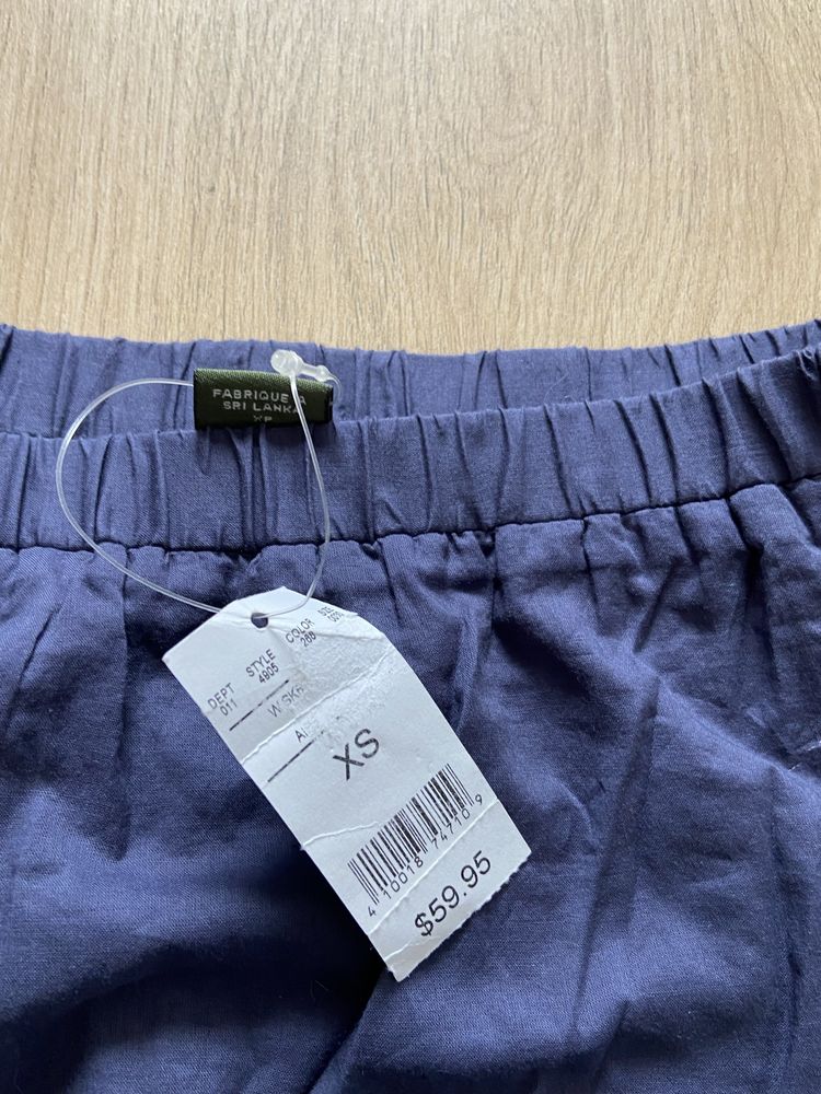 Eddie Bauer 34 niebieska granatowa wizytowa nowa z metką pas guma