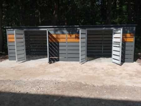 Wiata Śmietnikowa z Panela w Dowolnym Kolorze