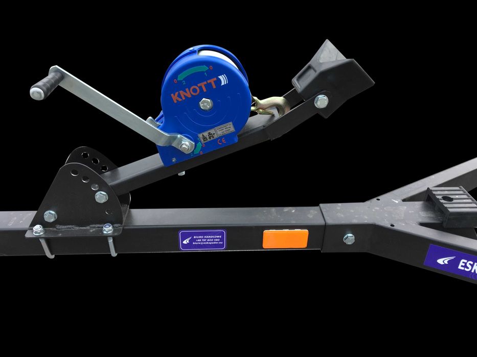 Promocja! Nowa przyczepa pod skuter wodny PP-600, czarna, alufelgi