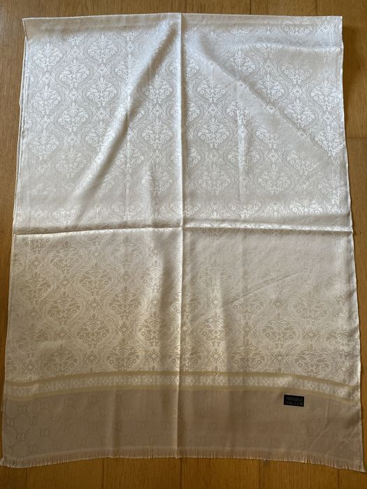 Lenco/Echarpe 100% Seda beje 1,80x70 cm/ESTREAR!