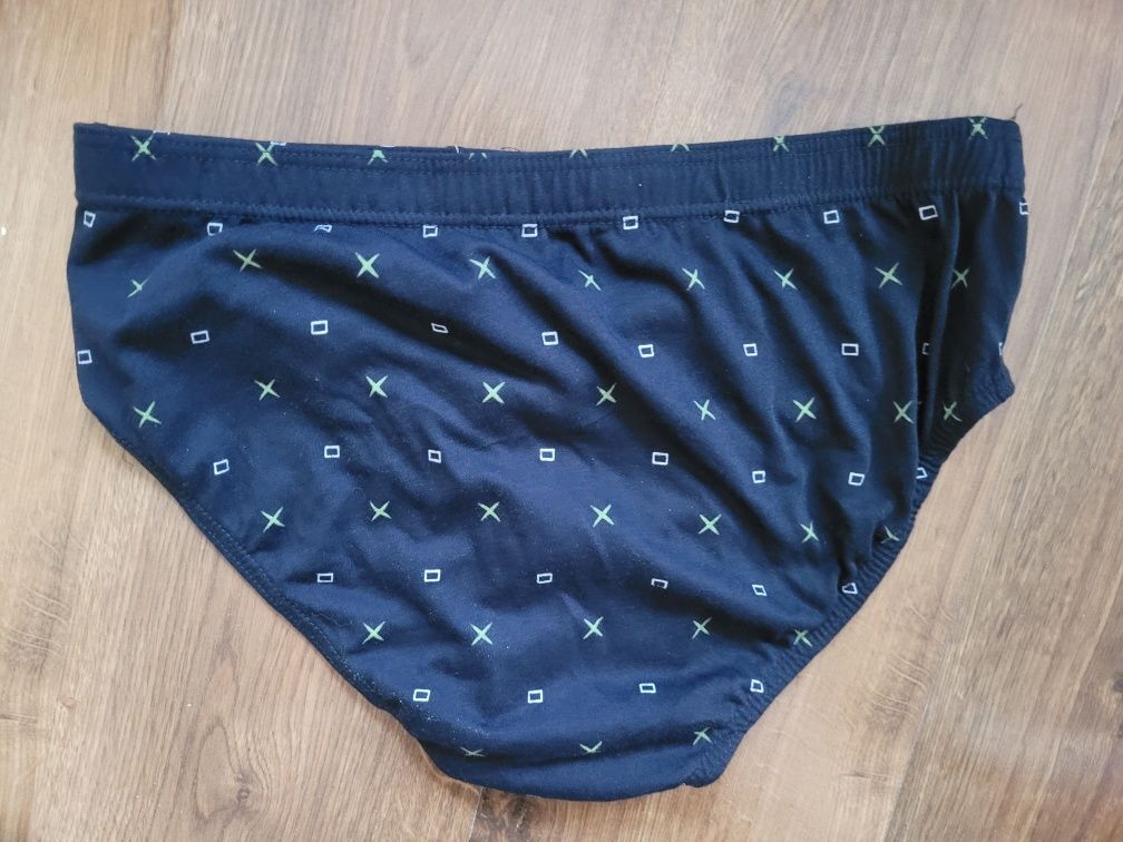 Granatowe slipy majtki męskie z bawełny CottonWorld,3XL