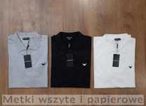 Armani koszulki męskie polo M L XL XXL logo szyte