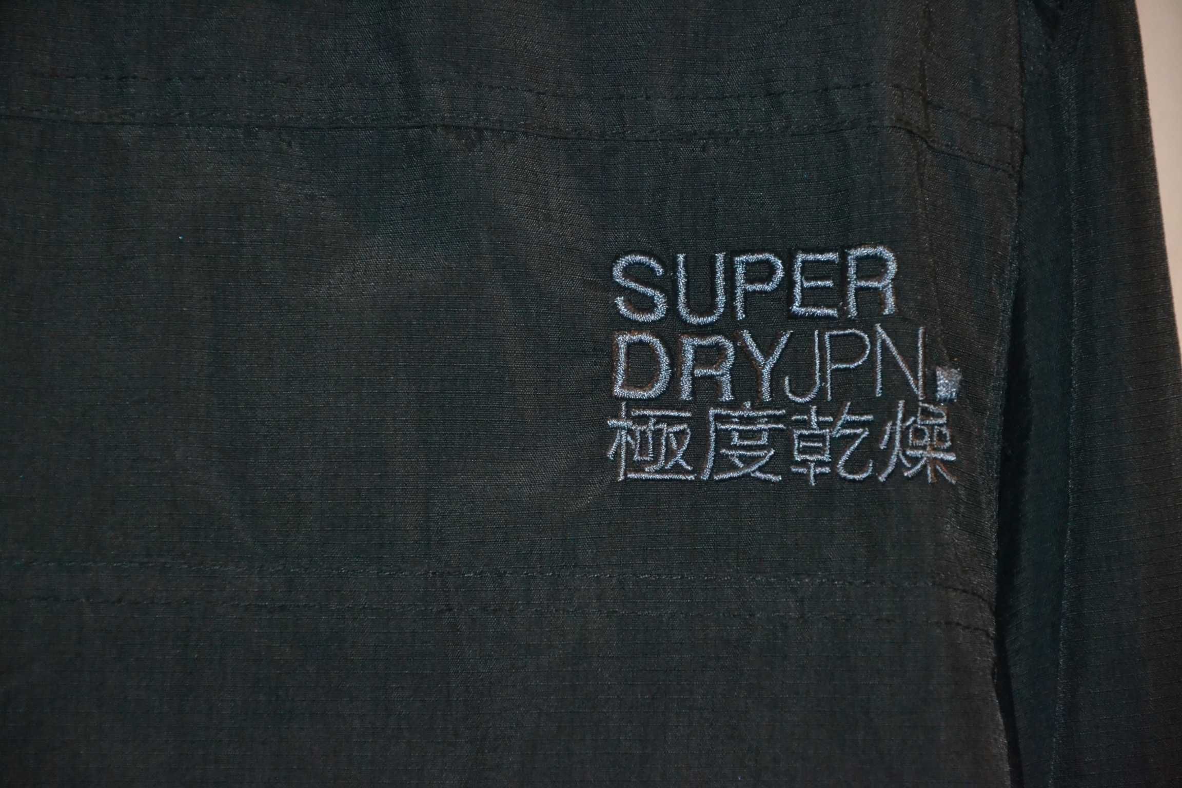 SUPERDRY +Upgrade Windcheater Kurtka Kaptur L Oryginalna 100% Jak Nowa