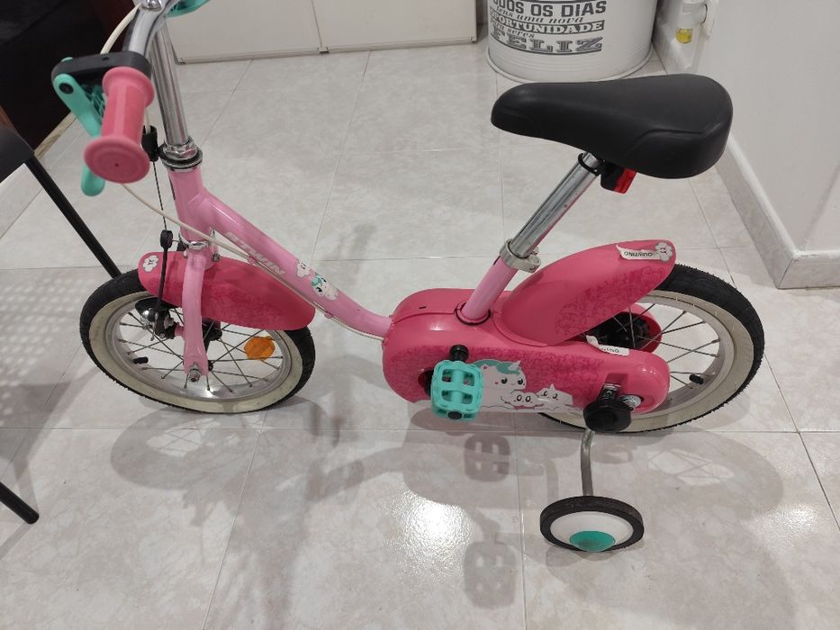 Bicicleta Criança B’TWIN Unicorn 14” (3-5 anos) – Em Excelente Estado
