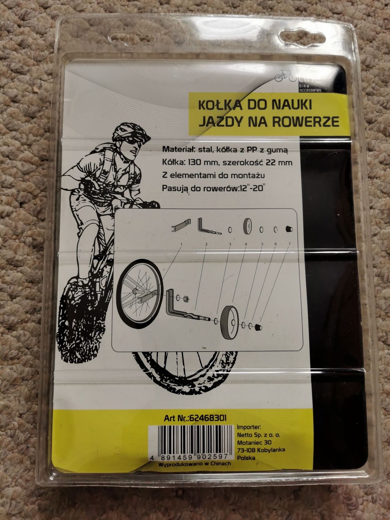 Kółka pomocnicze do nauki jazdy na rowerze
