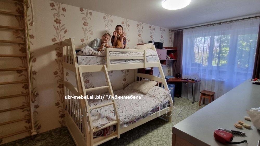 Двоярусне дерев'яне ліжко Каспер (кровать двухъярусная)