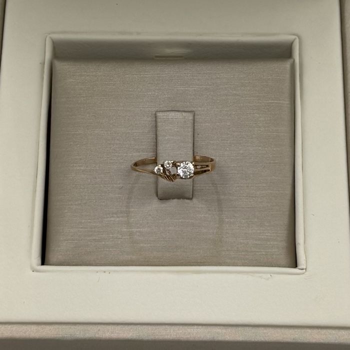 Złoty damski pierścionek pr.585, Lombard Halogsm Łódź